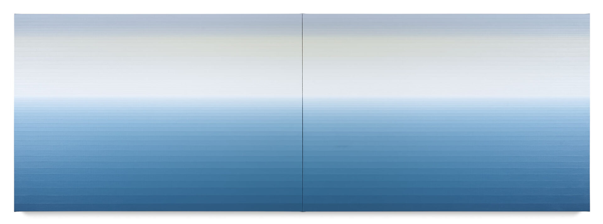 Misty landscape m. Blue2 a pair